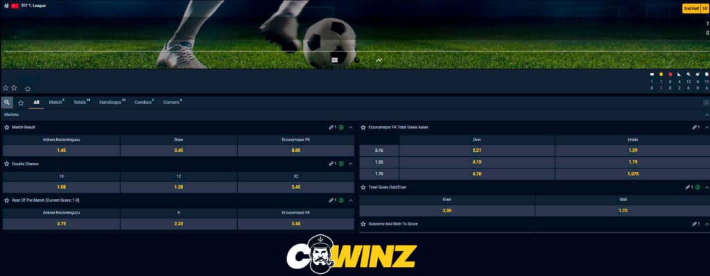 betting at new cwinz
